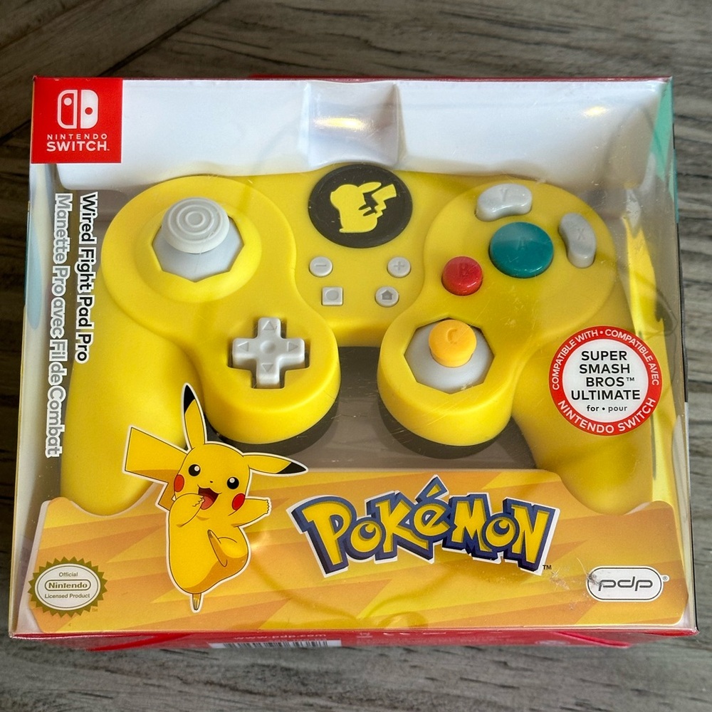 NEW Nintendo Switch Pokemon Wired Fight Pad Pro